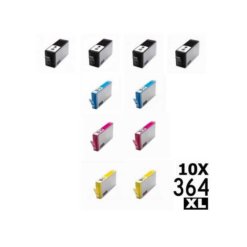 PACK ECONÓMICO 10 TINTEIROS 364XL