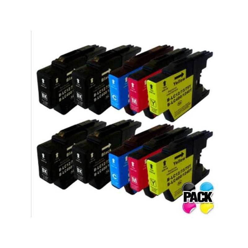 Pack Economico 10 Tinteiros Compativeis LC1240 / 1220 Pack Economico 10 Tinteiros Compativeis LC1240 / 1220