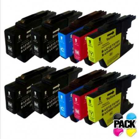 Pack Economico 10 Tinteiros Compativeis LC1240 / 1220