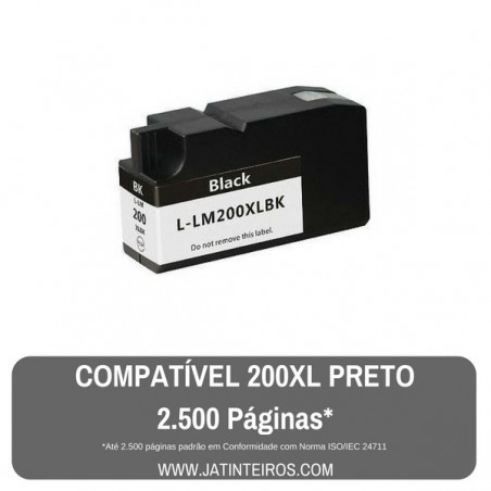 LEXMARK 200XL, 210XL Preto Tinteiro Compatível