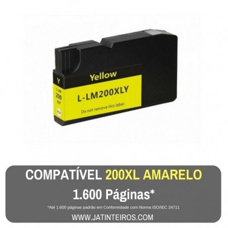 LEXMARK 200XL, 210XL Amarelo Tinteiro Compatível