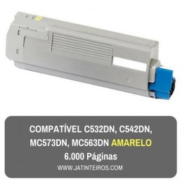 C532DN, C542DN, MC573DN, MC563DN Amarelo Toner Compativel