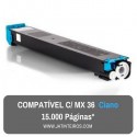 MX36 Ciano Toner Compativel
