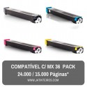 MX36 Pack Toners Compativeis