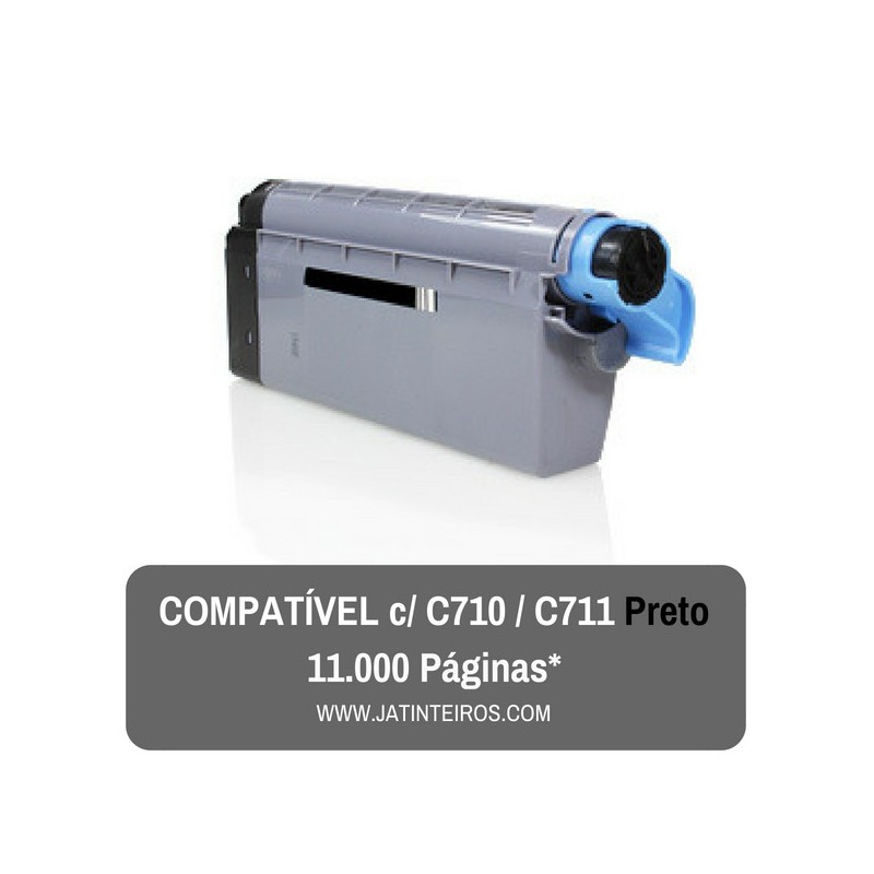 C710, C711 Preto Toner Compativel
