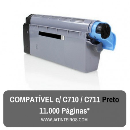 C710, C711 Preto Toner Compativel