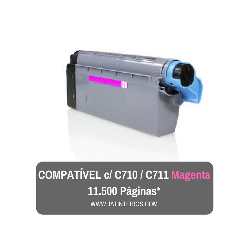 C710, C711 Magenta Toner Compativel