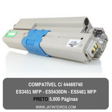 ES3451 MFP, ES5430DN, ES5461 MFP Preto Toner Compativel 44469814