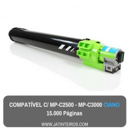 MP-C2500, MP-C3000 Ciano Toner Compatível