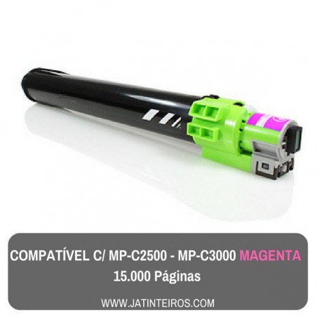 MP-C2500, MP-C3000 Ciano Toner Compatível