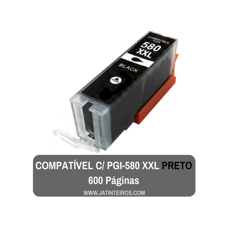 PGI-580 XXL Preto Tinteiro Compativel
