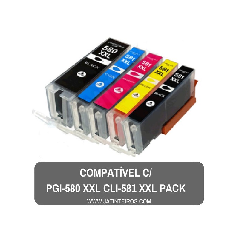 PGI-580 + CLI-581 XXL Pack Tinteiros Compativeis