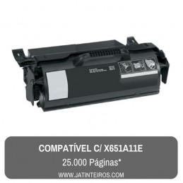 X651H11E Toner Compativel Preto