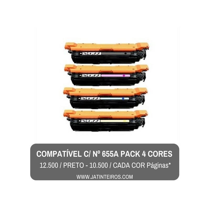 Nº 655A Pack Toners Compativeis