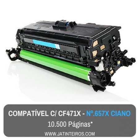 Nº 657X - CF470X Preto Toner Compativel