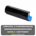 C5100, C5200, C5300, C5400, C5250, C5450, C3100, C3200 Amarelo Toner Compativel