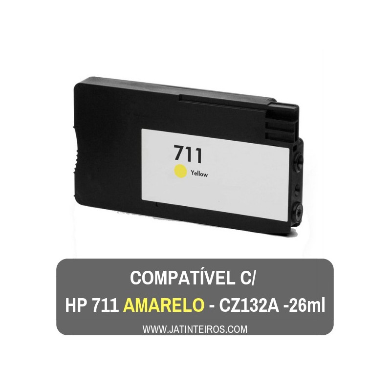HP 711 Amarelo Tinteiro Compativel