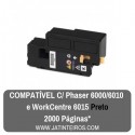 PHASER 6000, 6010, WorkCentre 6015 Preto Toner Compativel