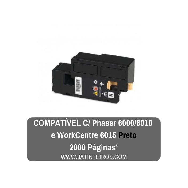PHASER 6000, 6010, 6015 Preto Toner Compativel