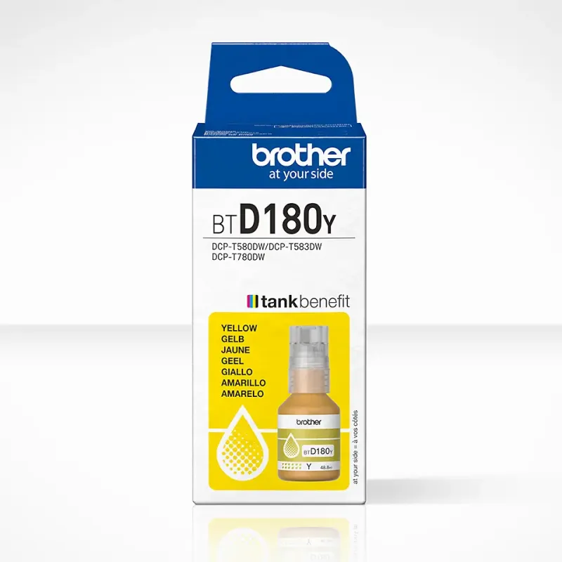 Brother BTD180Y Frasco de Tinta Amarelo